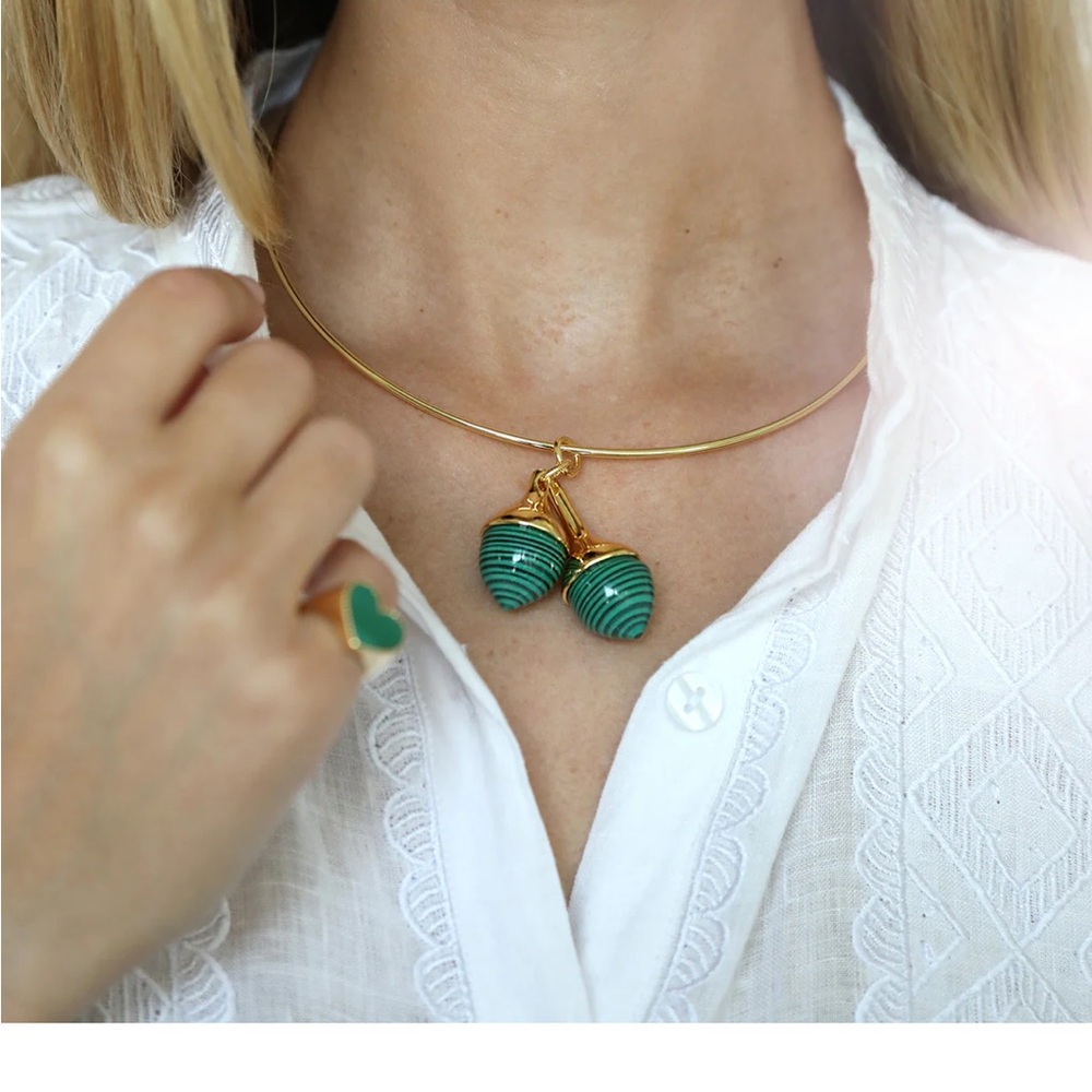 ASHA by Ashley McCormick DOUBLE ACORN CHARM NECKLACE